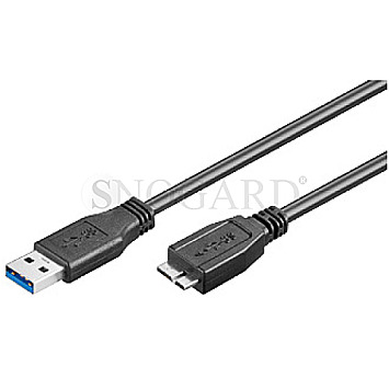 Goobay 95734 USB 3.0 Typ-A Stecker / Micro USB-B 3.0 Stecker 50cm schwarz