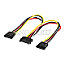 Goobay 95114 Y-Stromkabel S-ATA / 2x S-ATA gerade 20cm