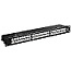 Goobay 90854 19" Patchpanel CAT6a 24-Port schwarz