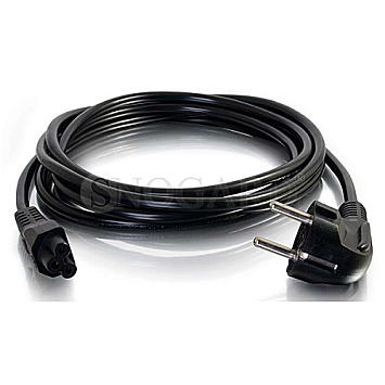 Cables To Go 80608 Laptop Netzkabel CEE 7/7 to IEC 60320 C5 3m schwarz