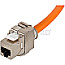 Goobay 58938 Kabeltrommel S/FTP CAT7 Rohkabel 90m orange