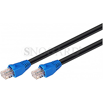 Goobay 94397 CAT6 U/UTP 75m Patchkabel schwarz/blau