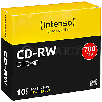 Intenso CD-RW 80min/700MB 12x 10er Slimcase