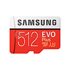 512GB Samsung EVO Plus 2020 R100/W90 microSDXCUHS-I U3 Class 10 Kit