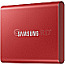 1TB Samsung Portable SSD T7 USB-C 3.2 Red Metal