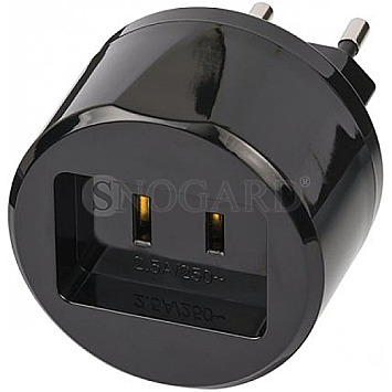 Brennenstuhl 1508500010 Travel Adapter US/Aufsatz Deutschland