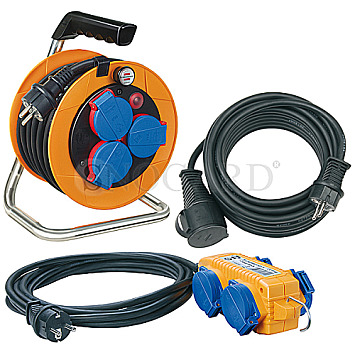 Brennenstuhl H07RN-F 3G1.5 Power-Pack Kabeltrommel 25m orange/blau