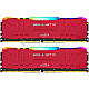 16GB Crucial BL2K8G32C16U4RL Ballistix RGB DDR4-3200 Kit red
