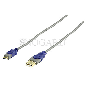 HQ HQ SC-015-1.8 Standard USB 2.0 Typ-A Stecker / Micro Typ-A Stecker 1.8m grau