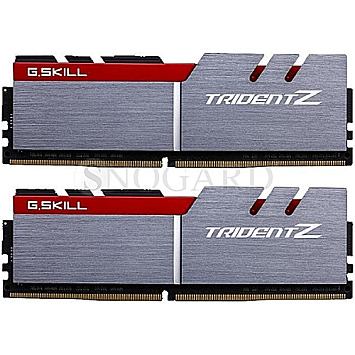 32GB G.Skill F4-3600C17D-32GTZ Trident Z DDR4-3600 Kit silber/rot