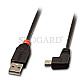 Lindy 31970 USB 2.0 Typ-A / USB 2.0 Mini-B 50cm rechts gewinkelt schwarz