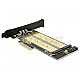 DeLOCK 89630 PCIe 3.0 x4 Card -> 2x M.2 NVMe/SATA Low Profile