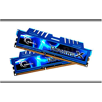 16GB G.Skill F3-2400C11D-16GXM RipJawsX DDR3-2400 Kit blau