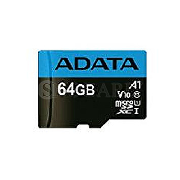 64GB ADATA Premier R85/W25 microSDXC UHS-I U1 A1 Class 10 Kit