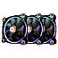 Thermaltake Riing 14 LED RGB 140mm PWM 3er-Pack