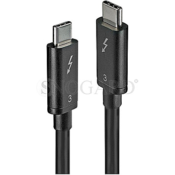 Lindy 41555 Thunderbolt 3 Kabel 50cm schwarz