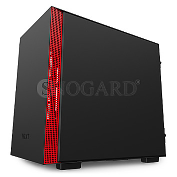 NZXT H210 MITX Window Red+Black Edition