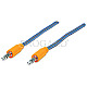 Manhattan 352802 Audio 3.5mm Stecker -> 3.5mm Stecker 1m blau/orange