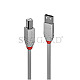 Lindy 36681  Anthra Line USB 2.0 Typ-A/B 50cm grau
