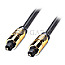 Lindy 37887 Gold TosLink Optical SPDIF Kabel 15m schwarz