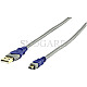 HQ HQSC-013-1.8 Standard USB 2.0 Typ-A / USB 2.0 Mini Typ-A Kabel 1.8m grau