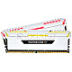 16GB Corsair CMR16GX4M2C3600C18W Vengeance RGB DDR4-3600 Kit white