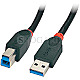 Lindy 41813 USB 3.0 Typ A/USB 3.0 Typ-B 3m schwarz