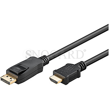 Goobay 41957 DisplayPort Stecker / HDMI Stecker 2m schwarz