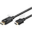 Goobay 41957 DisplayPort Stecker / HDMI Stecker 2m schwarz