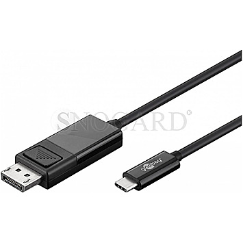 Goobay 79295 USB-C / DisplayPort Adapterkabel 4k60Hz 1.2m schwarz