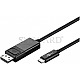 Goobay 79295 USB-C / DisplayPort Adapterkabel 4k60Hz 1.2m schwarz
