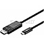Goobay 79295 USB-C / DisplayPort Adapterkabel 4k60Hz 1.2m schwarz