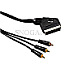 Hama 122163 SCART / 3x RCA Kabel 1.5m schwarz