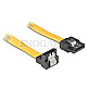 DeLOCK 82469 S-ATA Kabel mit Arretierung 10cm unten/gerade gelb