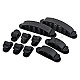 LogiLink Cable Organizer Set 10 Kabelbefestiger Clips schwarz