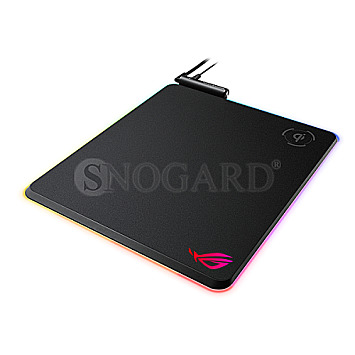 ASUS ROG Balteus Qi Gaming RGB Mousepad 370x320mm schwarz