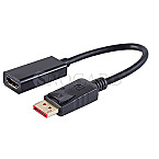 Brackton Adapter Display Port 1.4 Stecker auf HDMI 2.0 Buchse 15cm schwarz