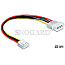 DeLOCK 83184 Stromkabel Molex 4 Pin Stecker -> 4 Pin Floppy Buchse 22cm