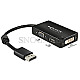 DeLOCK 62656 Adapter DisplayPort 1.1 auf VGA/HDMI/DVI 16cm schwarz