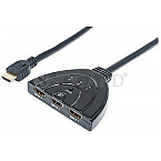 Manhattan 207423 HDMI-Switch 3-Port 1080p integriertes Kabel schwarz