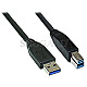 Good Connections GC-0113 USB 3.0 Typ-A/B Druckerkabel 5m schwarz