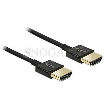 DeLOCK 84771 Premium Slim HDMI A Stecker > A Stecker 4K w/ Ethernet 1m