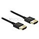 DeLOCK 84771 Premium Slim HDMI A Stecker > A Stecker 4K w/ Ethernet 1m