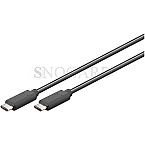 Goobay 56729 USB-C Kabel 1m schwarz