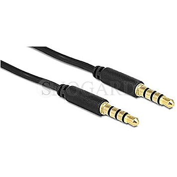 DeLOCK 83434 Audio 3.5mm Klinkenkabel 50cm schwarz