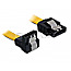 DeLOCK 82800 SATA III 20cm unten gewinkelt/gerade gelb