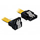 DeLOCK 82800 SATA III 20cm unten gewinkelt/gerade gelb