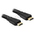 DeLOCK 82670 Flat HDMI A Stecker > A Stecker w/ Ethernet 2m schwarz