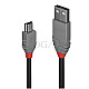 Lindy 36724 USB 2.0 Typ-A an Mini-B Anthra Line 3m schwarz