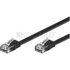 Goobay 65381 CAT6 U/UTP CAT6 Patch Flachkabel 10m schwarz